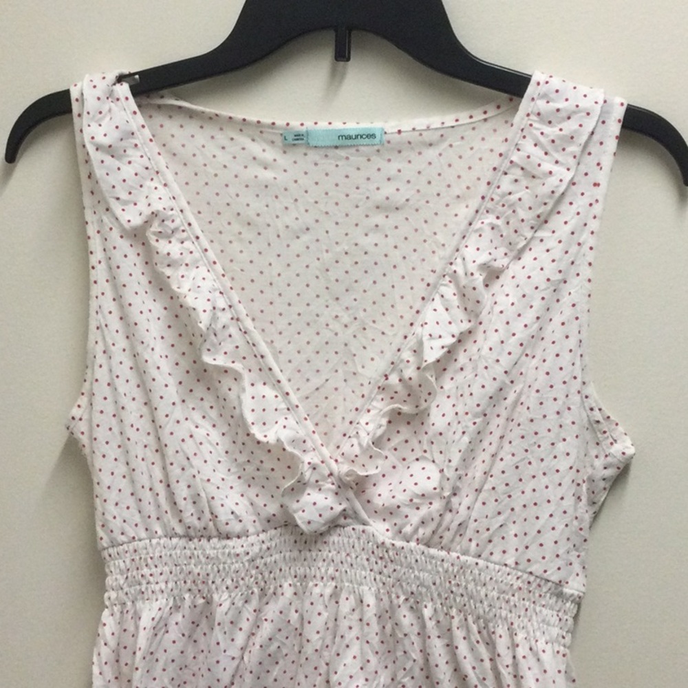 Maurices ruffle polka dot tank - Picture 2 of 2